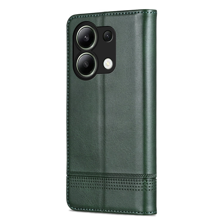 For Xiaomi Redmi Note 13 4G AZNS Magnetic Calf Texture Flip Leather Phone Case