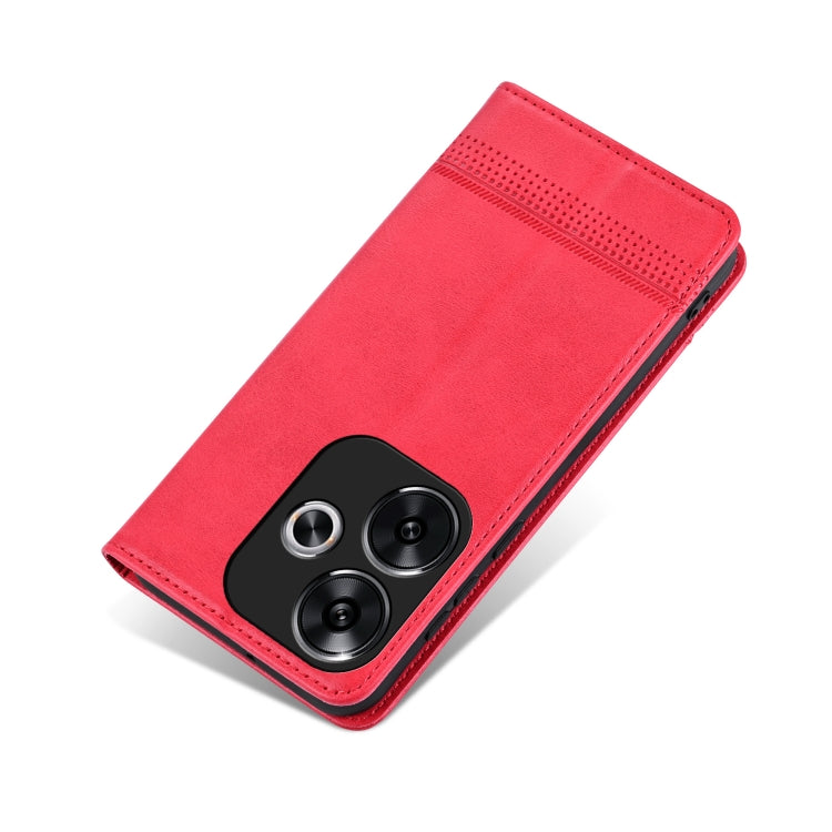 For Xiaomi Redmi Turbo 3 AZNS Magnetic Calf Texture Flip Leather Phone Case
