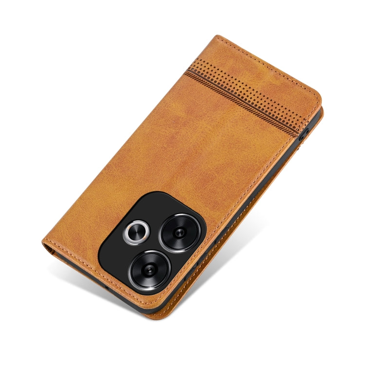 For Xiaomi Redmi Turbo 3 AZNS Magnetic Calf Texture Flip Leather Phone Case