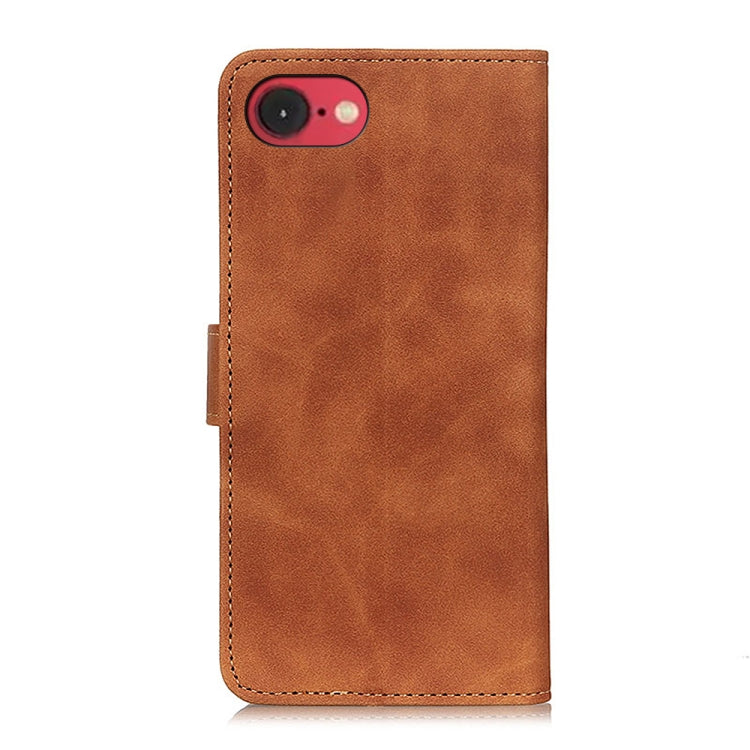 For iPhone 16e / 17e KHAZNEH Retro Texture Leather Phone Case