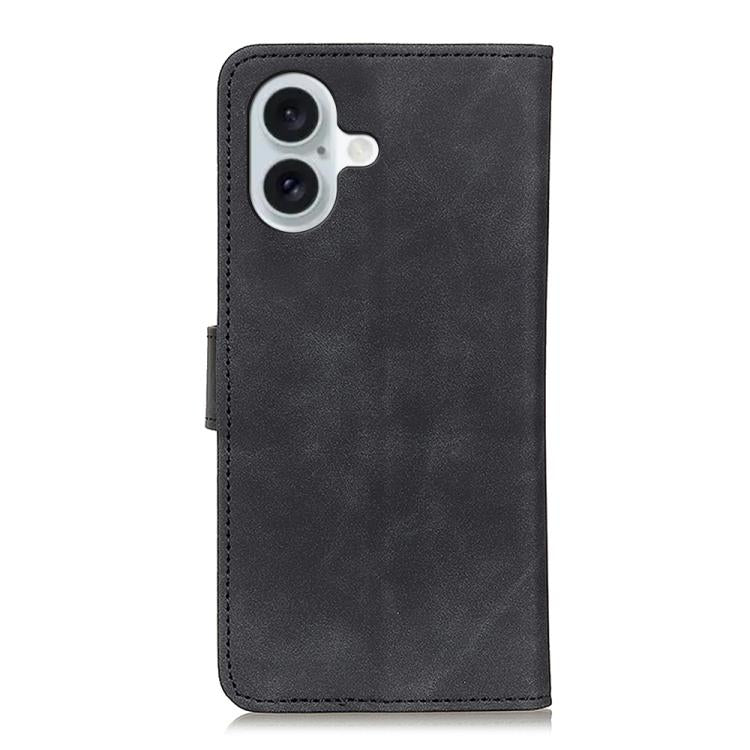 For iPhone 17 KHAZNEH Retro Texture Leather Phone Case