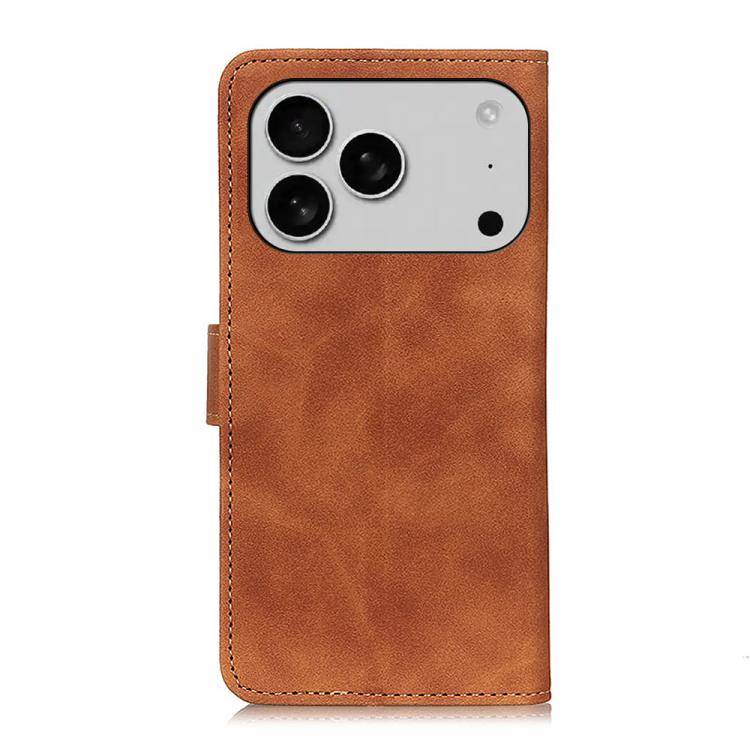 For iPhone 17 Pro KHAZNEH Retro Texture Leather Phone Case