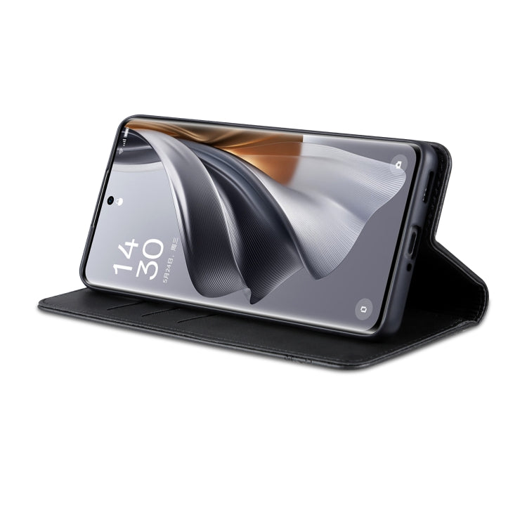 For OPPO Reno10 Pro China AZNS Magnetic Calf Texture Flip Leather Phone Case