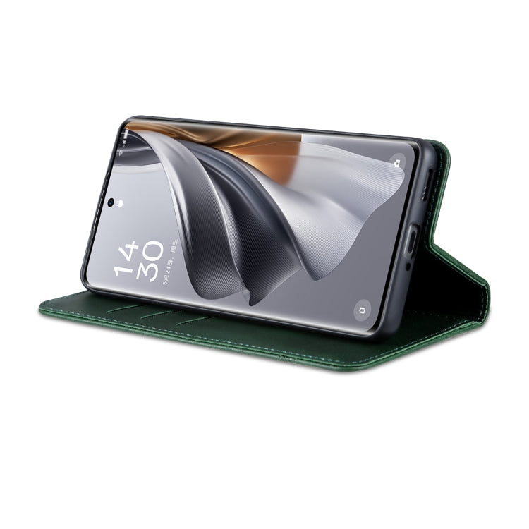 For OPPO Reno10 Pro China AZNS Magnetic Calf Texture Flip Leather Phone Case