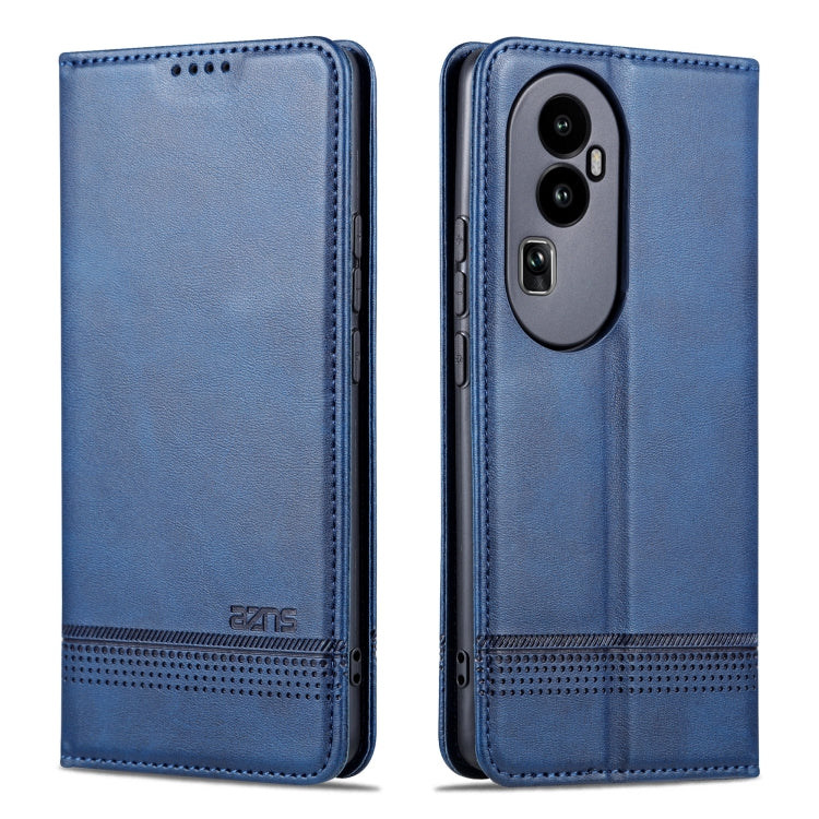 For OPPO Reno10 Pro China AZNS Magnetic Calf Texture Flip Leather Phone Case
