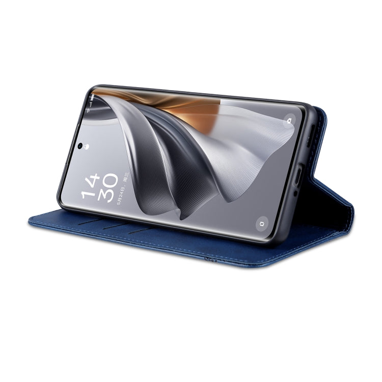 For OPPO Reno10 Pro China AZNS Magnetic Calf Texture Flip Leather Phone Case