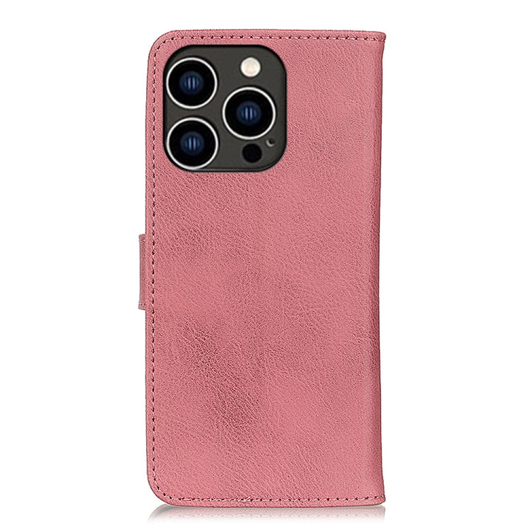 For iPhone 16 Pro KHAZNEH Cowhide Texture Horizontal Flip Leather Phone Case