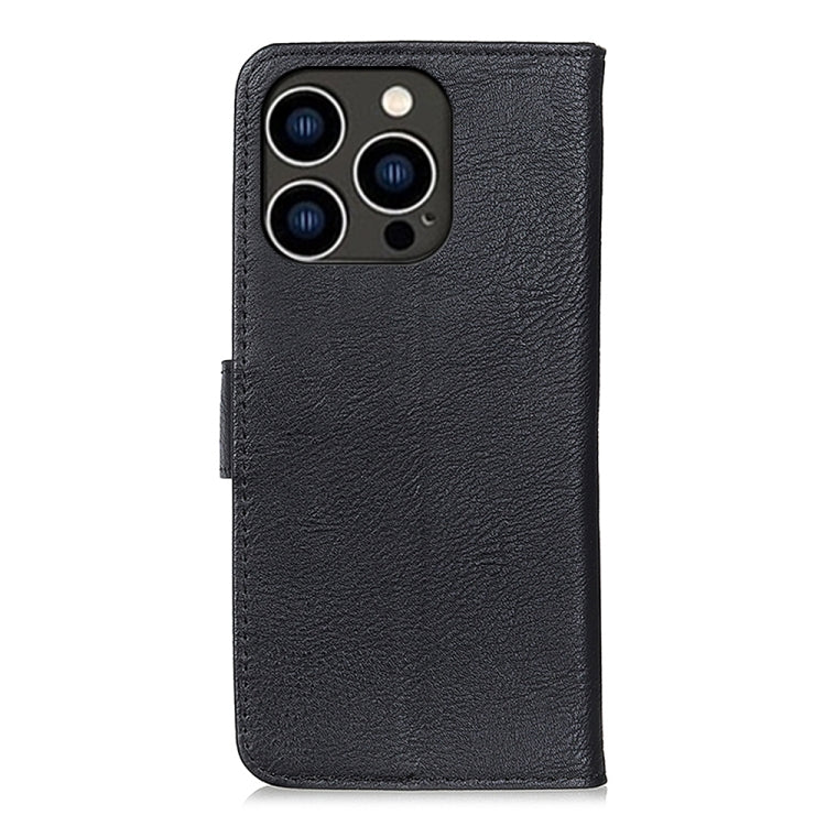 For iPhone 16 Pro Max KHAZNEH Cowhide Texture Horizontal Flip Leather Phone Case