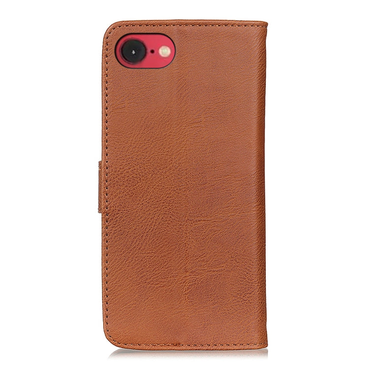 For iPhone 16e / 17e KHAZNEH Cowhide Texture Horizontal Flip Leather Phone Case
