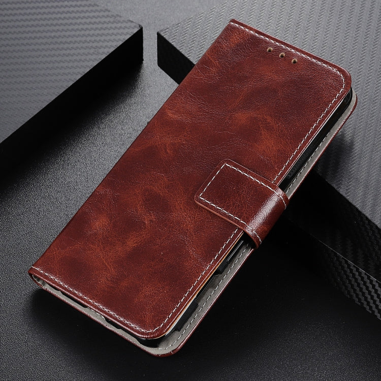 For iPhone 16 Retro Crazy Horse Texture Horizontal Flip Leather Phone Case