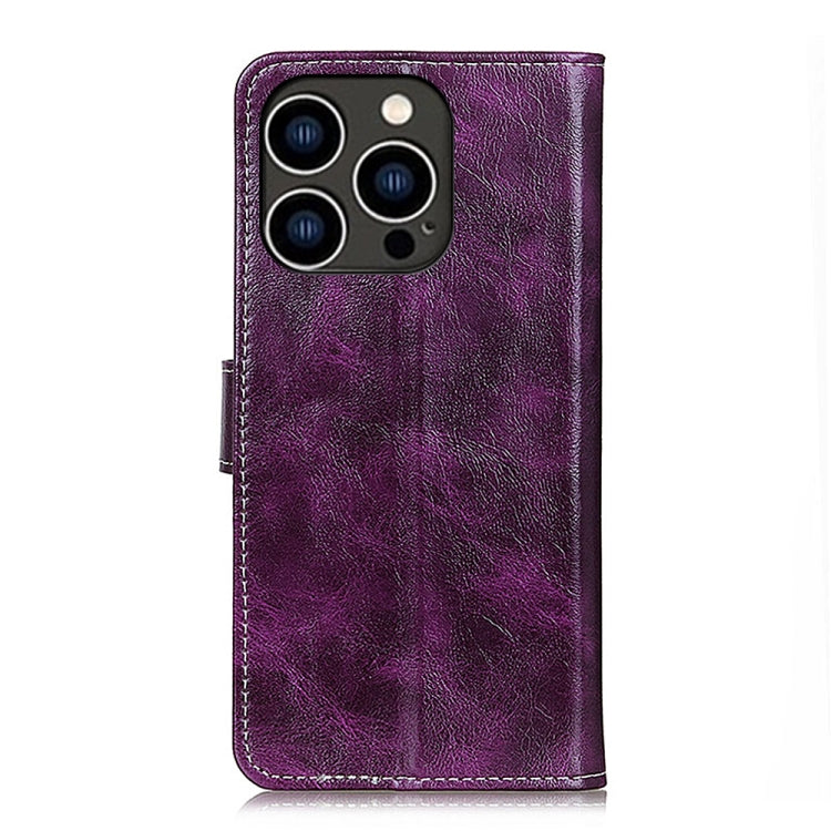 For iPhone 16 Pro Retro Crazy Horse Texture Horizontal Flip Leather Phone Case