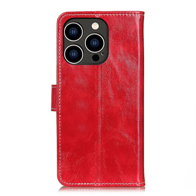 For iPhone 16 Pro Retro Crazy Horse Texture Horizontal Flip Leather Phone Case
