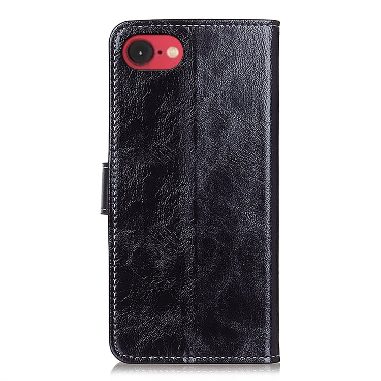 For iPhone 16e / 17e Retro Crazy Horse Texture Horizontal Flip Leather Phone Case