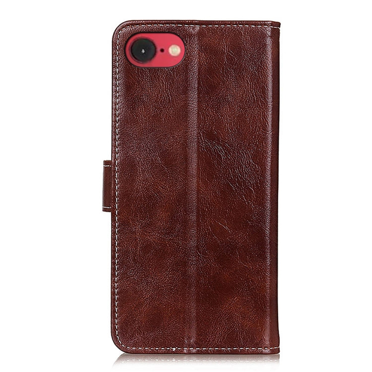 For iPhone 16e / 17e Retro Crazy Horse Texture Horizontal Flip Leather Phone Case