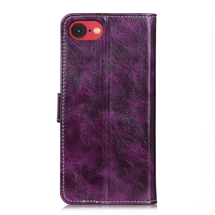 For iPhone 16e / 17e Retro Crazy Horse Texture Horizontal Flip Leather Phone Case