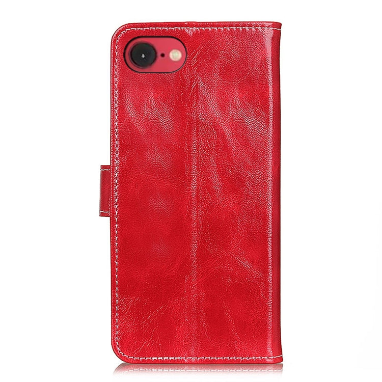 For iPhone 16e / 17e Retro Crazy Horse Texture Horizontal Flip Leather Phone Case
