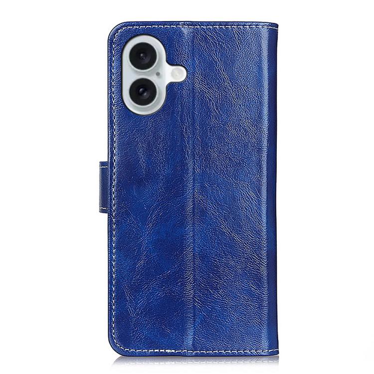 For iPhone 17 Retro Crazy Horse Texture Horizontal Flip Leather Phone Case