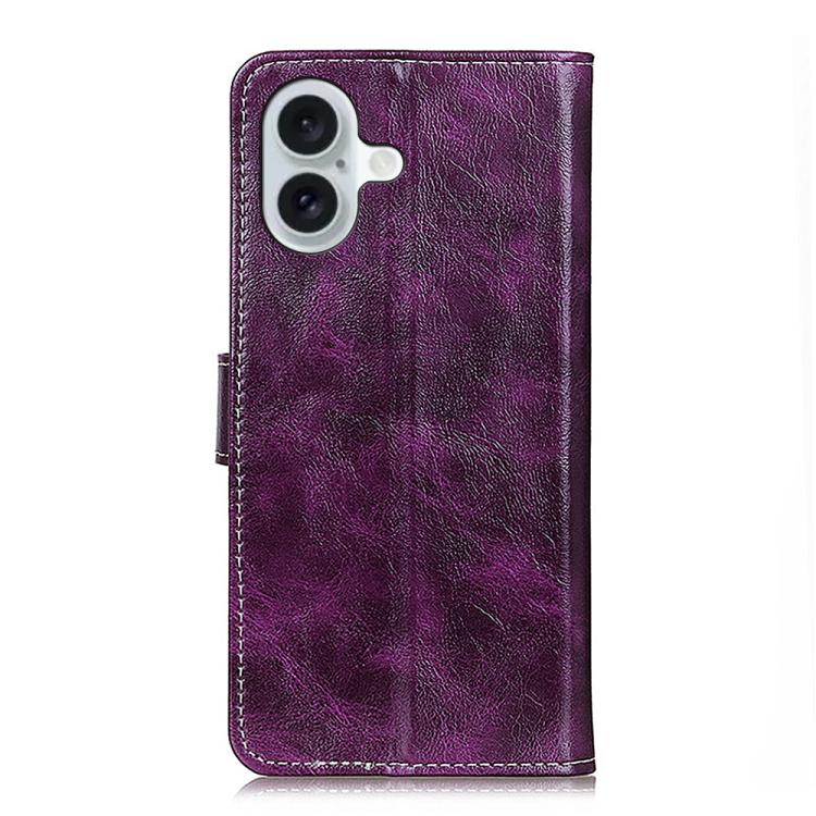 For iPhone 17 Retro Crazy Horse Texture Horizontal Flip Leather Phone Case