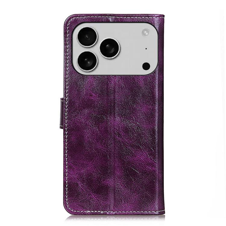 For iPhone 17 Pro Retro Crazy Horse Texture Horizontal Flip Leather Phone Case