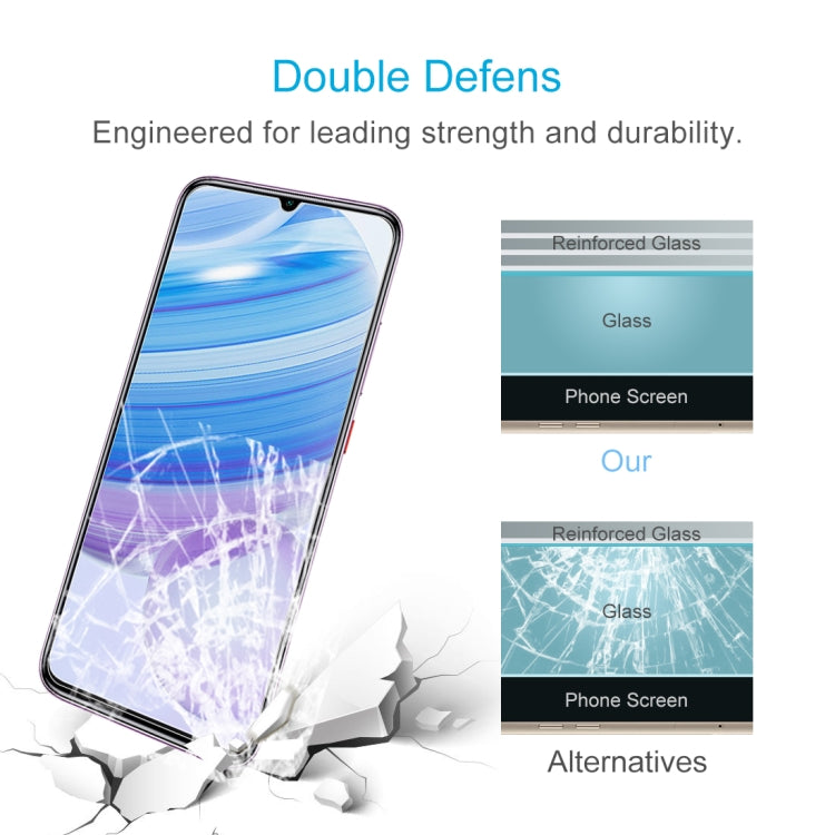 For Xiaomi Redmi 10X 5G Half-screen Transparent Tempered Glass Film