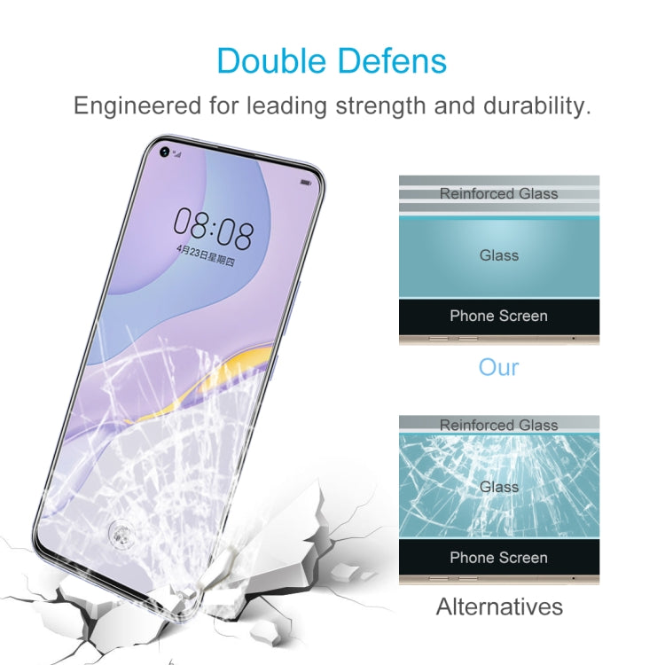 For Huawei nova 7 Half-screen Transparent Tempered Glass Film