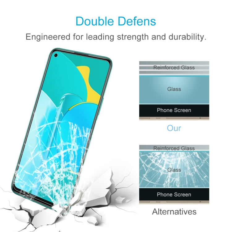 For Huawei Honor 30S Half-screen Transparent Tempered Glass Film