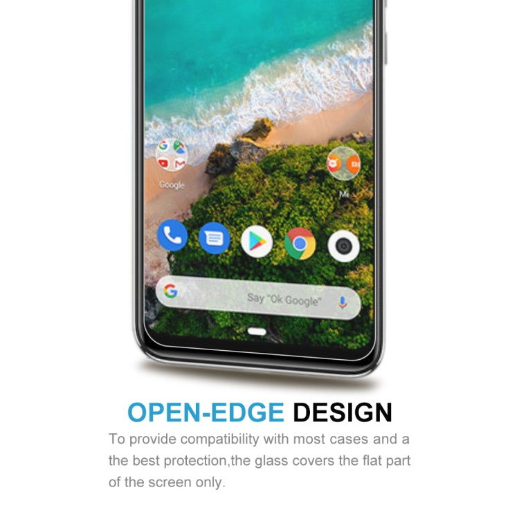 For Xiaomi Mi A3 Half-screen Transparent Tempered Glass Film
