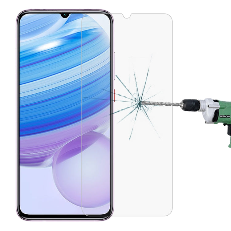 For Xiaomi Redmi 10X 4G Half-screen Transparent Tempered Glass Film