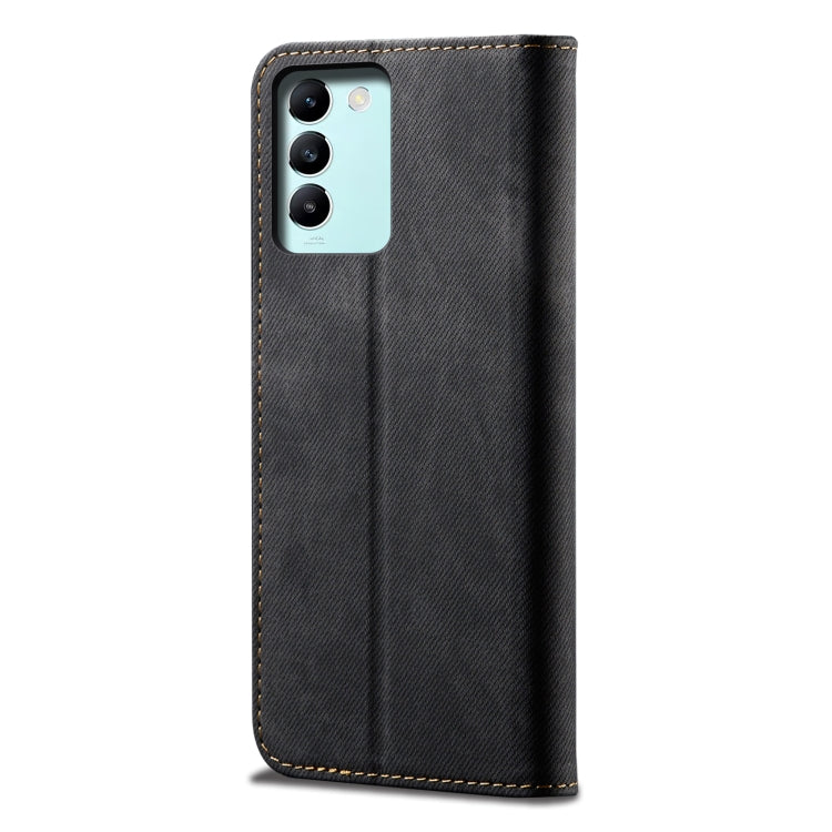 For vivo T3 / Y200E / Y100 IDN Denim Texture Flip Leather Phone Case