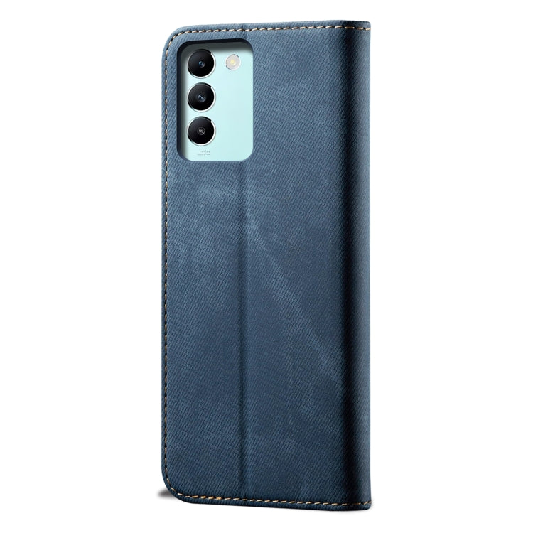 For vivo T3 / Y200E / Y100 IDN Denim Texture Flip Leather Phone Case