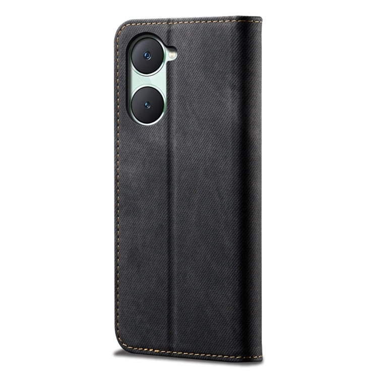 For vivo Y03 4G Denim Texture Flip Leather Phone Case