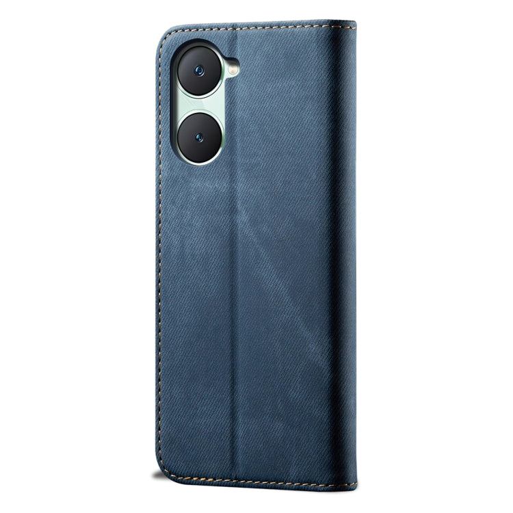 For vivo Y03 4G Denim Texture Flip Leather Phone Case