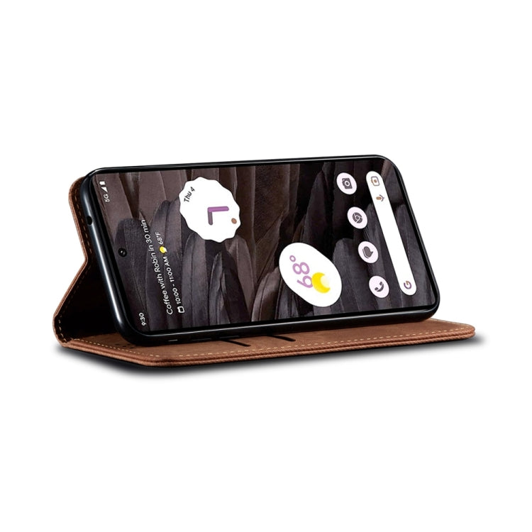 For vivo V30E 5G Global Denim Texture Flip Leather Phone Case