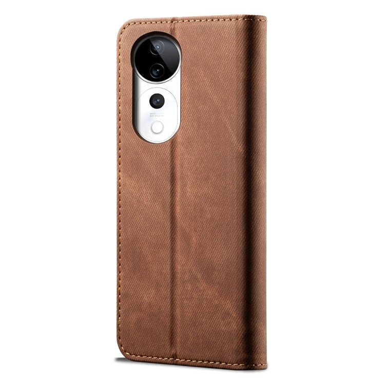 For vivo S19 Pro Denim Texture Flip Leather Phone Case