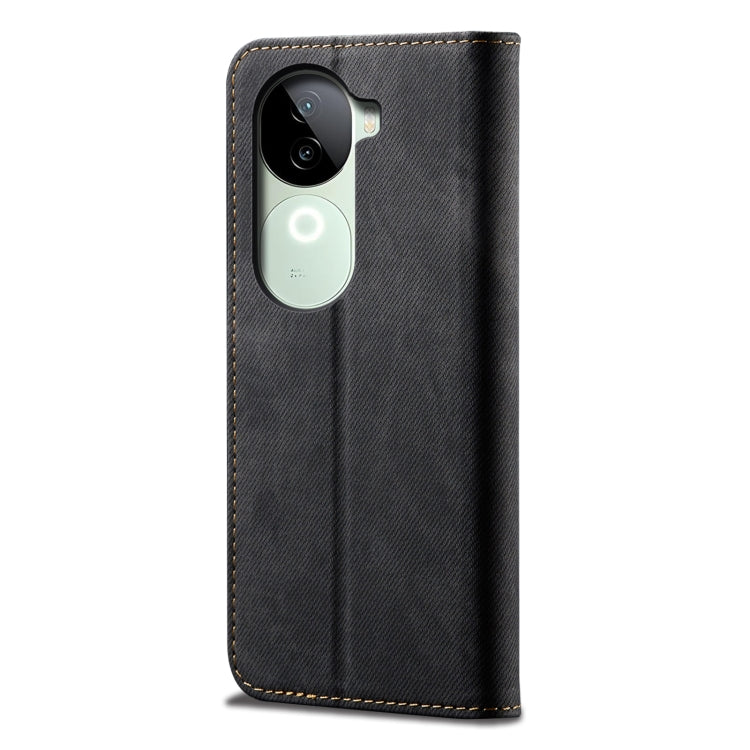 For vivo V40e 5G India / iQOO Z9s 5G Denim Texture Flip Leather Phone Case