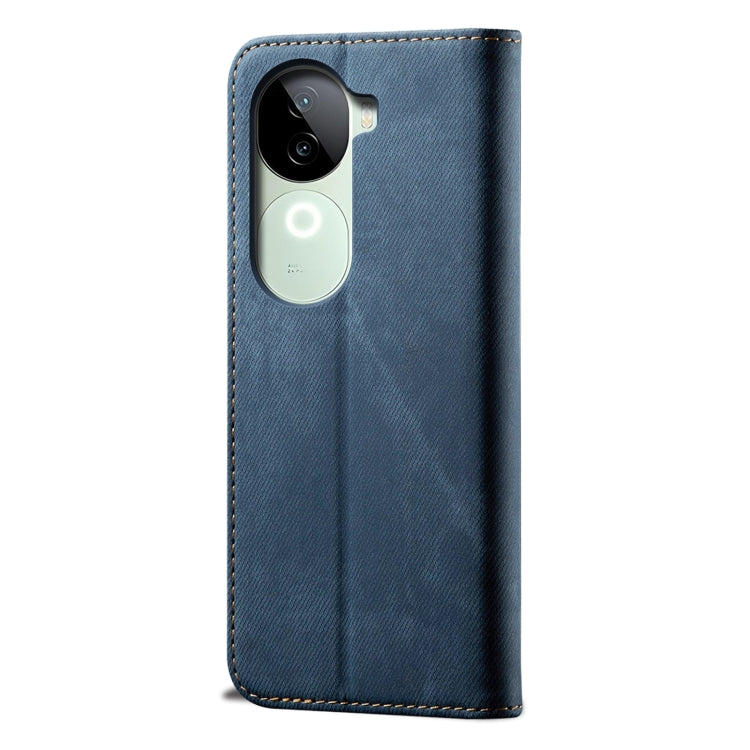 For vivo V40e 5G India / iQOO Z9s 5G Denim Texture Flip Leather Phone Case