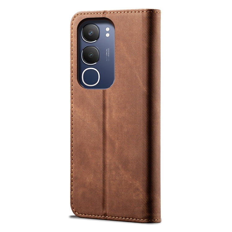 For vivo Y19s 4G Denim Texture Flip Leather Phone Case