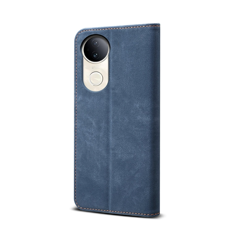 For vivo S20 5G Denim Texture Flip Leather Phone Case