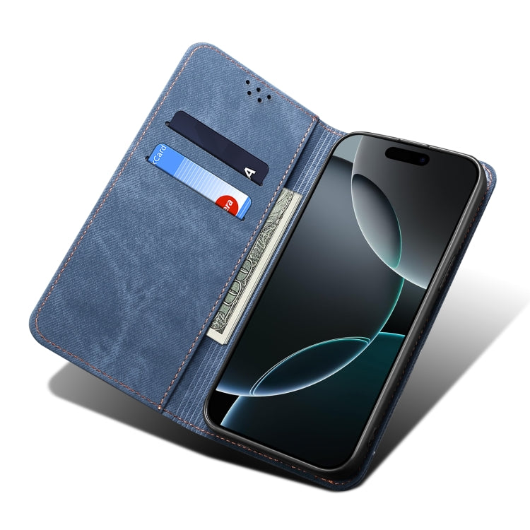 For vivo S20 Pro 5G Denim Texture Flip Leather Phone Case