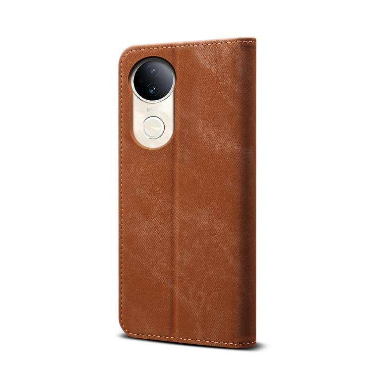 For vivo V50 Denim Texture Flip Leather Phone Case