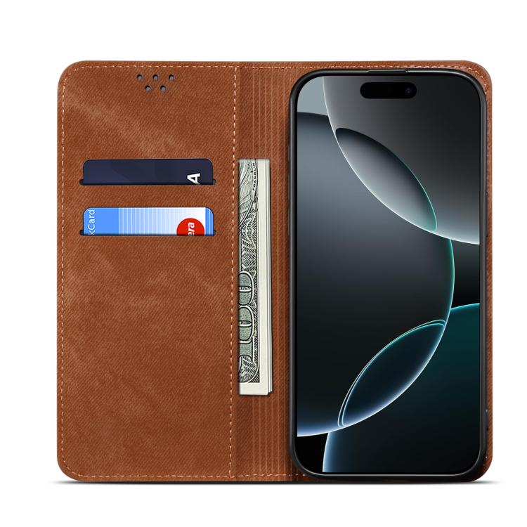 For vivo V50 Denim Texture Flip Leather Phone Case