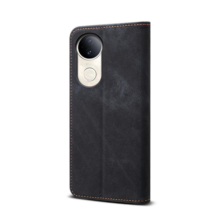 For vivo V50 Denim Texture Flip Leather Phone Case