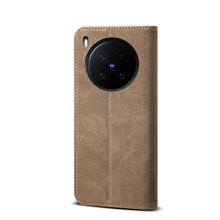 For vivo X200 Ultra Denim Texture Flip Leather Phone Case