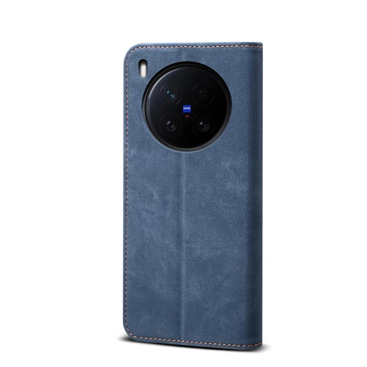For vivo X200 Ultra Denim Texture Flip Leather Phone Case