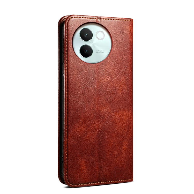 For vivo V30E 5G Global Oil Wax Crazy Horse Texture Leather Phone Case