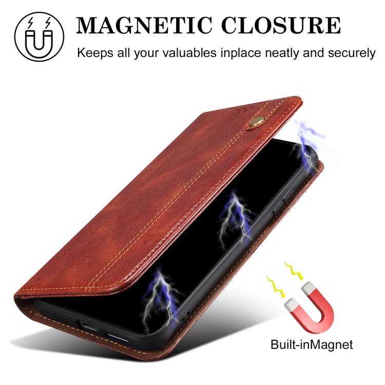 For vivo S19 Oil Wax Crazy Horse Texture Leather Phone Case