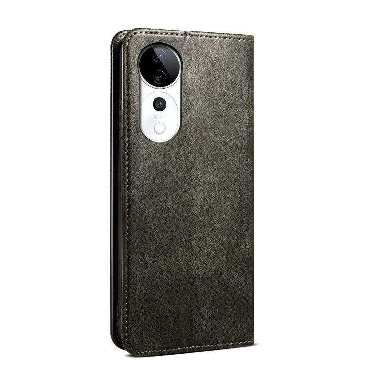 For vivo S19 Oil Wax Crazy Horse Texture Leather Phone Case