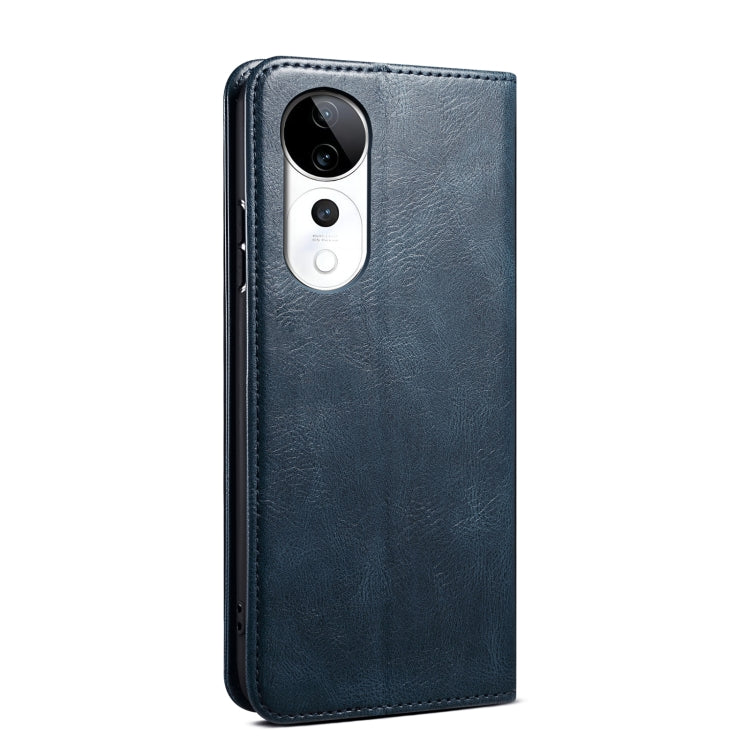 For vivo S19 Oil Wax Crazy Horse Texture Leather Phone Case