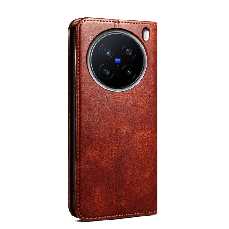 For vivo X200 Pro Oil Wax Crazy Horse Texture Leather Phone Case