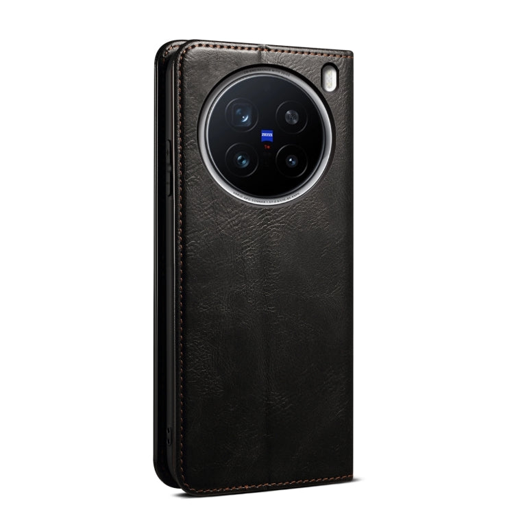 For vivo X200 Pro Oil Wax Crazy Horse Texture Leather Phone Case